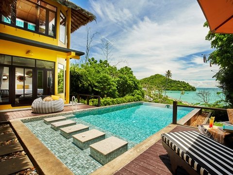 Two Bedroom Oceanview Hillside Pool Villa