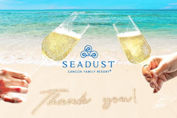 Let's celebrate our 4th anniversary together! seadust cancun family. resort Let's celebrate our 4th anniversary together! seadust cancun family. resort